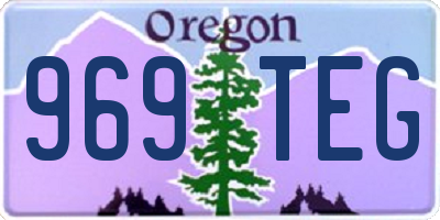 OR license plate 969TEG