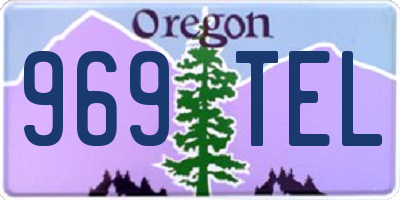OR license plate 969TEL