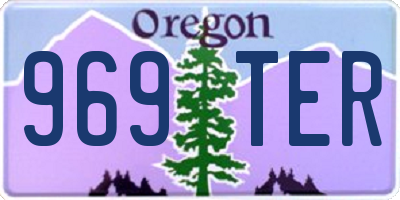 OR license plate 969TER