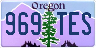 OR license plate 969TES