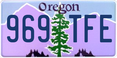 OR license plate 969TFE