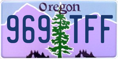 OR license plate 969TFF