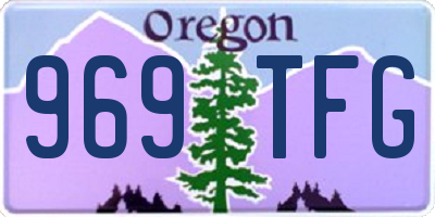 OR license plate 969TFG