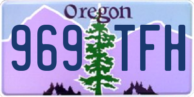 OR license plate 969TFH