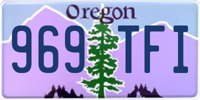 OR license plate 969TFI