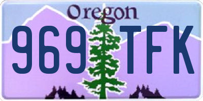 OR license plate 969TFK