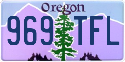 OR license plate 969TFL