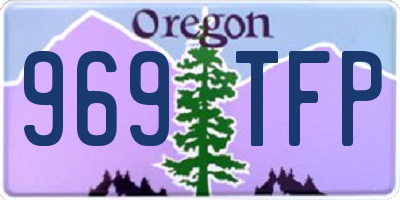 OR license plate 969TFP
