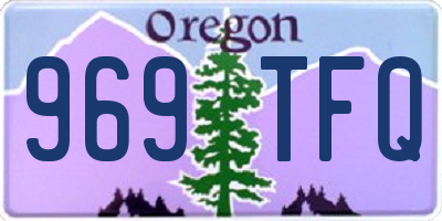 OR license plate 969TFQ