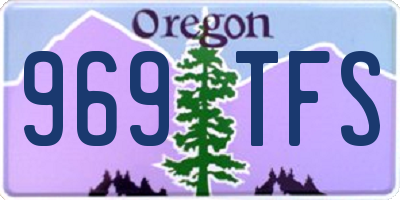 OR license plate 969TFS