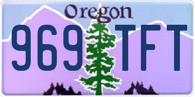 OR license plate 969TFT