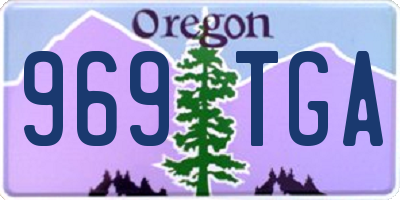 OR license plate 969TGA
