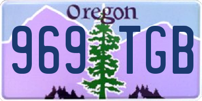 OR license plate 969TGB
