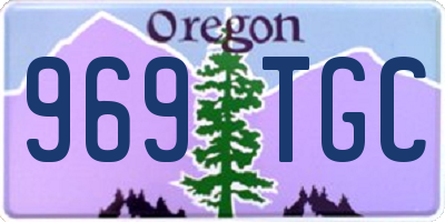 OR license plate 969TGC