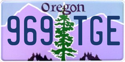 OR license plate 969TGE