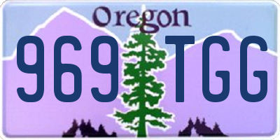 OR license plate 969TGG
