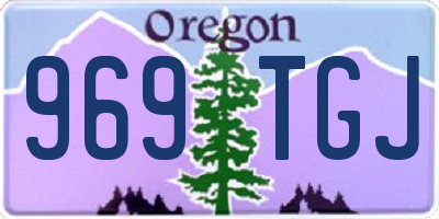 OR license plate 969TGJ