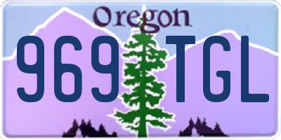 OR license plate 969TGL