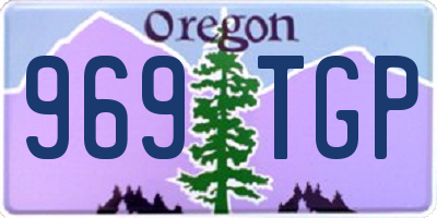 OR license plate 969TGP
