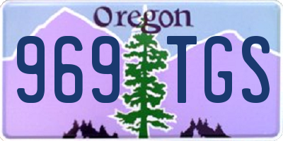 OR license plate 969TGS