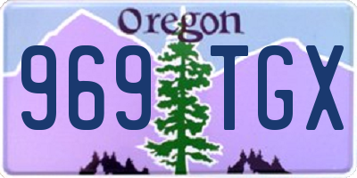 OR license plate 969TGX