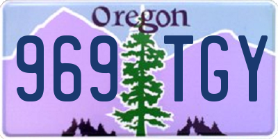 OR license plate 969TGY