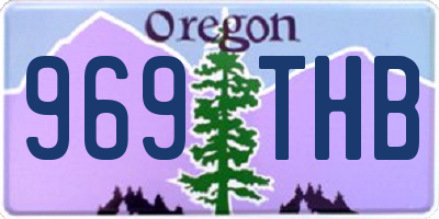 OR license plate 969THB