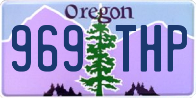 OR license plate 969THP