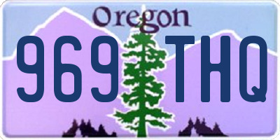 OR license plate 969THQ