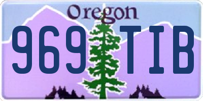 OR license plate 969TIB