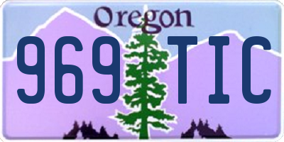 OR license plate 969TIC