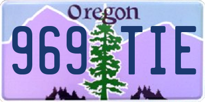 OR license plate 969TIE