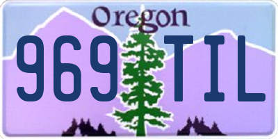 OR license plate 969TIL