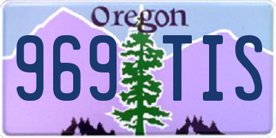 OR license plate 969TIS