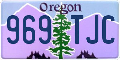 OR license plate 969TJC