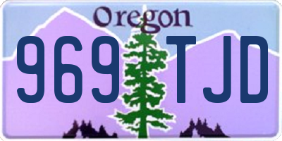 OR license plate 969TJD