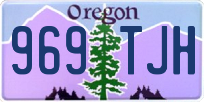 OR license plate 969TJH