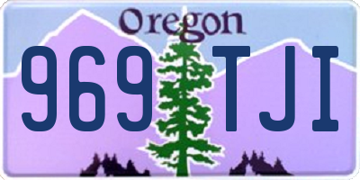 OR license plate 969TJI