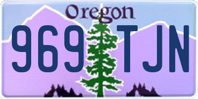 OR license plate 969TJN