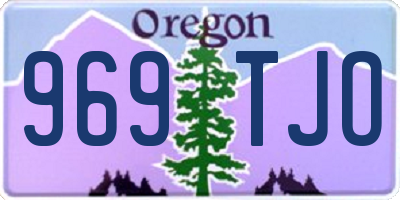 OR license plate 969TJO