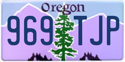 OR license plate 969TJP