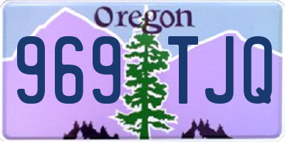 OR license plate 969TJQ