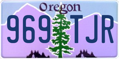 OR license plate 969TJR
