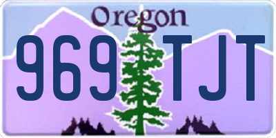 OR license plate 969TJT