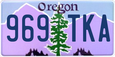 OR license plate 969TKA