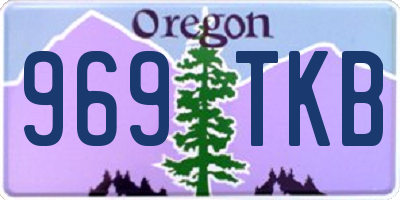 OR license plate 969TKB