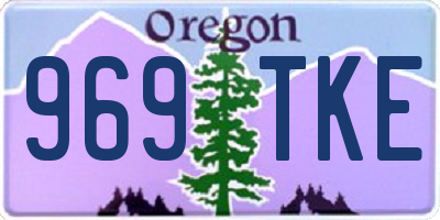 OR license plate 969TKE