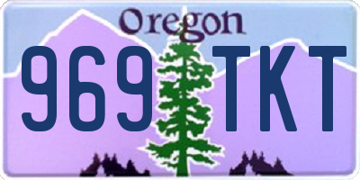 OR license plate 969TKT