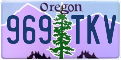 OR license plate 969TKV