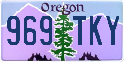 OR license plate 969TKY